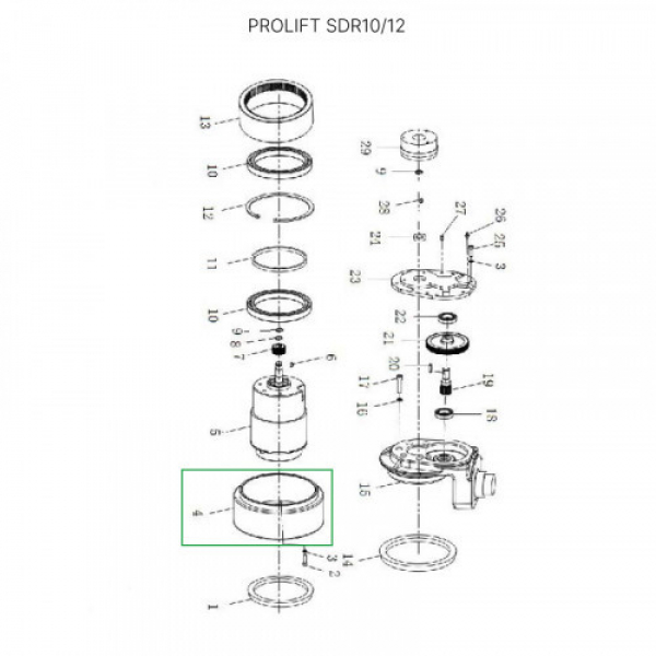 Ведущее колесо для штабелеров SDR 1-1,2 т, SD15, SD15L, SK15 HV Market