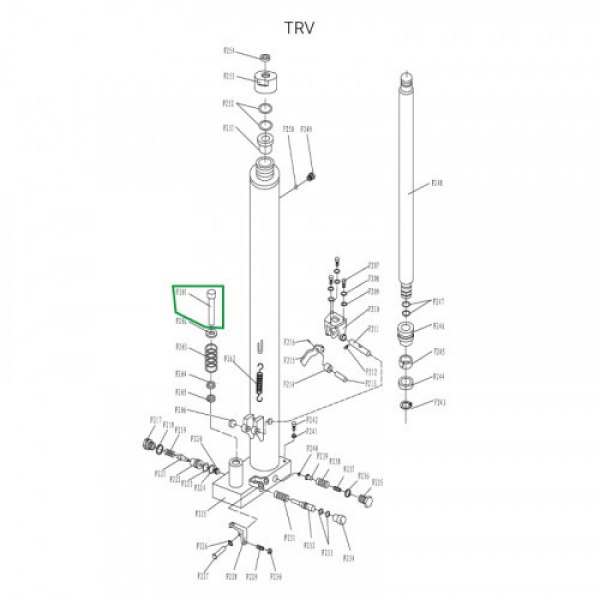 Шток нагнетательный гидроузла для TRV1025/1525 HV Market