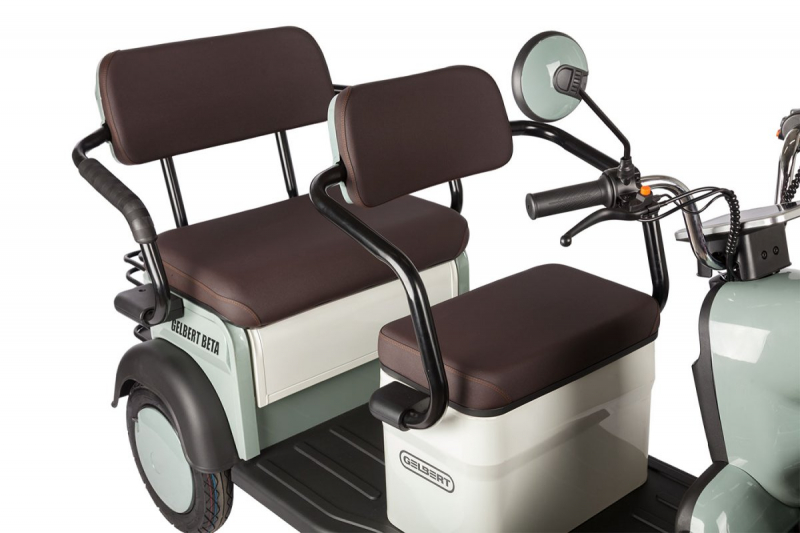 Электротрицикл Rutrike Gelbert Beta 48V/60V 800Вт Серебристо-белый HV Market