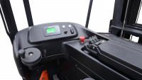 Узкопрозодный штабелер OPX15 Triplex mast (FFL, fully AC, with EPS, Fingertip control, Front wheel hydraulic brake, adjustable steering wheel, suspension seat, storage rack, dual screen triple wireless monitoring system, fork 180。 rotation, В-8500мм)  HV Market