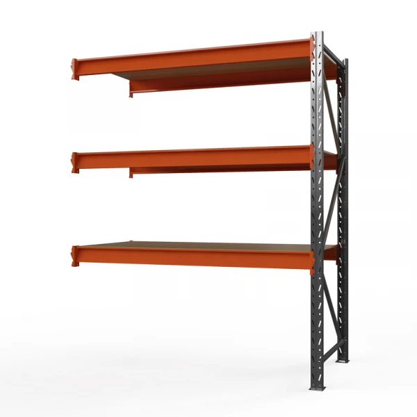 Секция приставная стеллажа металлического ОПТИМА, 2500х1530х785 мм. Полки: 3 шт. фанера HV Market