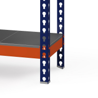 Стеллаж Профи Т (2000/1240/770), 4 яруса металл оц., с усилителем HV Market