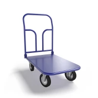 Тележка платформенная со складной ручкой ТПСР 1 М (500х800) г/п 400 кг.160 черная резина HV Market