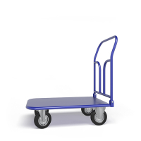 Тележка платформенная со складной ручкой ТПСР 1 М (500х800) г/п 400 кг.160 черная резина HV Market