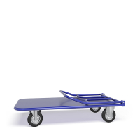 Тележка платформенная со складной ручкой ТПСР 5 М (700х1200) г/п 500 кг.200 черная резина HV Market