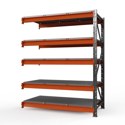 Секция приставная стеллажа металлического ОПТИМА, 3000х2500х785 мм. Полки: 5 шт. метал. HV Market