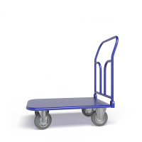 Тележка платформенная со складной ручкой ТПСР 1 М (500х800) г/п 500 кг.200 серая резина HV Market