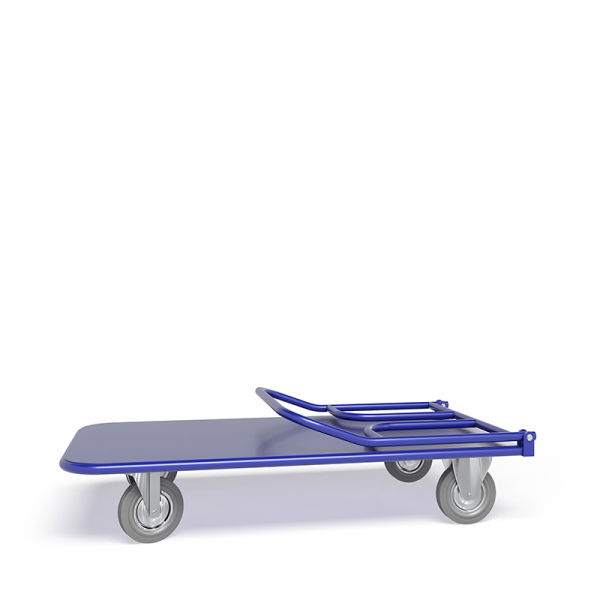 Тележка платформенная со складной ручкой ТПСР 3 М (600х1000) г/п 500 кг.200 серая резина HV Market