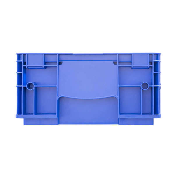 Пластиковый контейнер KLT 4147 универсальный синий, стенки сплошные, дно с отверстиями,  396х297х148 мм HV Market