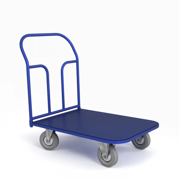 Тележка платформенная ТП 1 (500х800) г/п 450 кг.160 серая резина HV Market