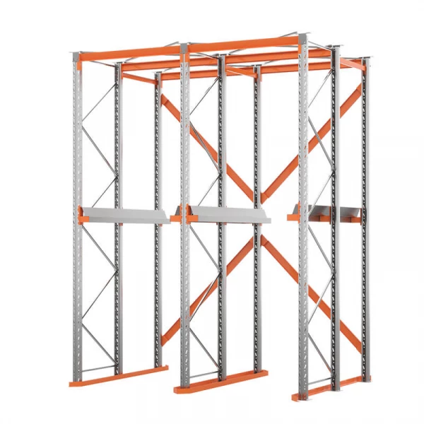 Стеллаж набивной паллетный (4000х3060х1800 мм), 2 линии, 2 яруса HV Market