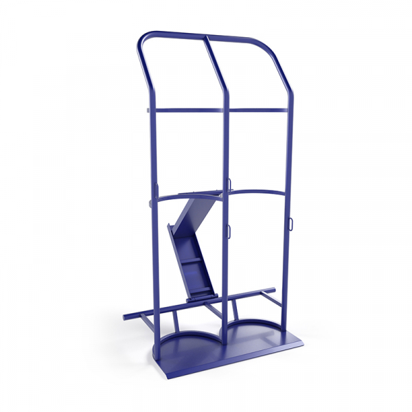 Тележка для перевозки двух газовых баллонов ГБ 2 г/п 220 кг. без колес