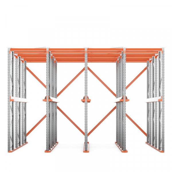 Стеллаж набивной паллетный (4500х6020х4000 мм), 4 линии, 3 яруса HV Market