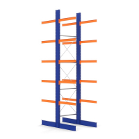 Стеллаж консольный 2-сторонний 3500х2160х1082 HV Market