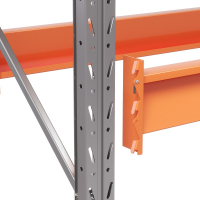 Две секции стеллажа металлического паллетного 4500х1800х1100 мм (85.1.5). Ярусы: пол+3 HV Market
