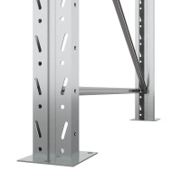 Две секции стеллажа металлического паллетного 4500х1800х1100 мм (85.1.5). Ярусы: пол+3 HV Market