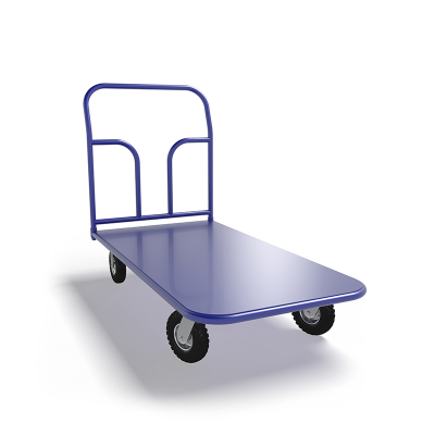 Тележка платформенная ТП 4 (600х1200) г/п 300 кг.колеса пневматические 250 мм. HV Market