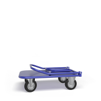 Тележка платформенная со складной ручкой ТПСР 1 М (500х800) г/п 500 кг.200 черная резина HV Market