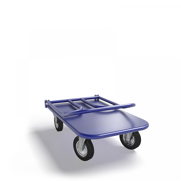 Тележка платформенная со складной ручкой ТПСР 1 М (500х800) г/п 500 кг.200 черная резина HV Market