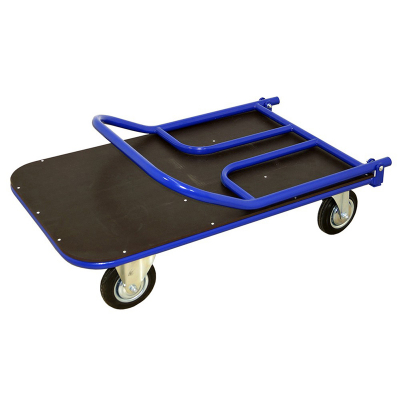 Тележка платформенная со складной ручкой ТПСР 5 ФЛ (700х1200) г/п 400 кг.160 черная резина HV Market