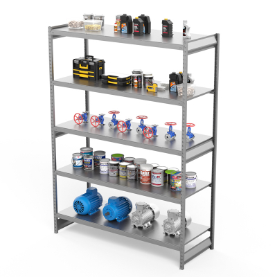 Стеллаж грузовой СГ Ультра (3000х1800х500) 5 ярусов, цинк HV Market