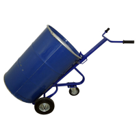 Тележка для транспортировки металлических бочек КБ 1 г/п 220 кг. колеса литые 250 мм. HV Market