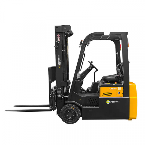 Электропогрузчик трёхопорный CPD15TVL (1500 кг, 3 м, li-ion 80В / 150Ач) SMARTLIFT