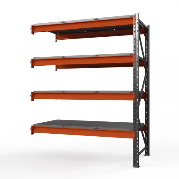 Секция приставная стеллажа металлического ОПТИМА, 2500х1530х785 мм. Полки: 4 шт. метал. HV Market