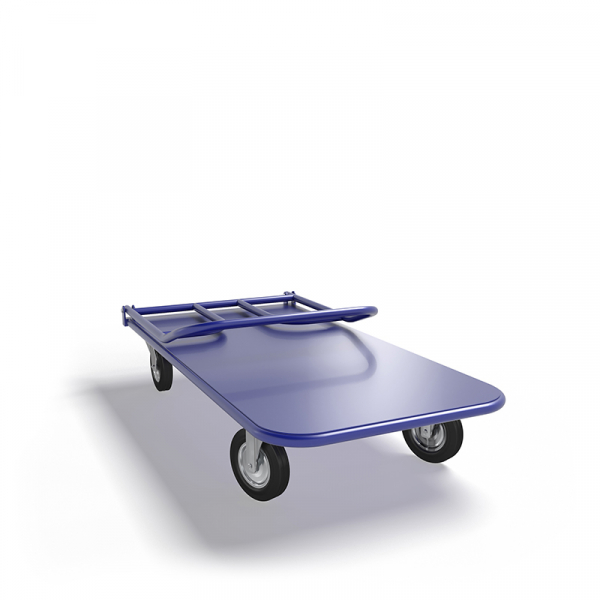 Тележка платформенная со складной ручкой ТПСР 2 М (600х900) г/п 500 кг.200 черная резина HV Market