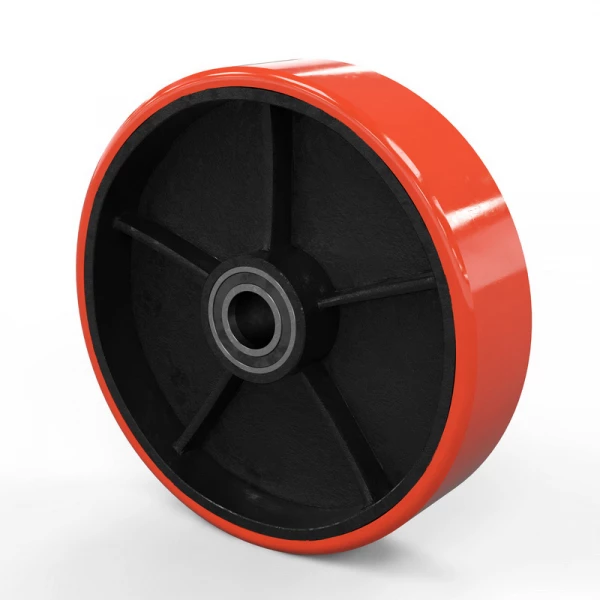 Колесо для гидравлической тележки, 200x50 мм, металл/полиуретан (с подшипниками) HV Market