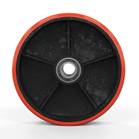 Колесо для гидравлической тележки, 200x50 мм, металл/полиуретан (с подшипниками) HV Market