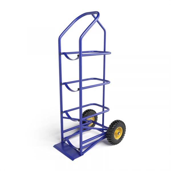 Тележка для перевозки 4-х баллонов с водой ВД 4 г/п 95 кг.колеса пневматические 250 мм. HV Market