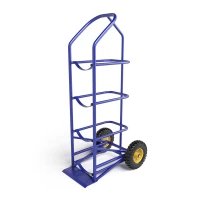 Тележка для перевозки 4-х баллонов с водой ВД 4 г/п 95 кг.колеса пневматические 250 мм. HV Market