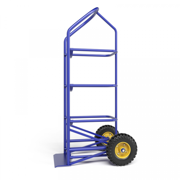 Тележка для перевозки 4-х баллонов с водой ВД 4 г/п 95 кг.колеса пневматические 250 мм. HV Market