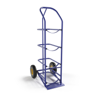 Тележка для перевозки 4-х баллонов с водой ВД 4 г/п 95 кг.колеса пневматические 250 мм. HV Market