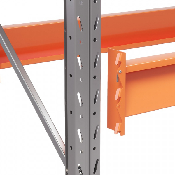 Две секции стеллажа металлического паллетного 6000х2700х1100 мм (85.1.5). Ярусы: пол+4