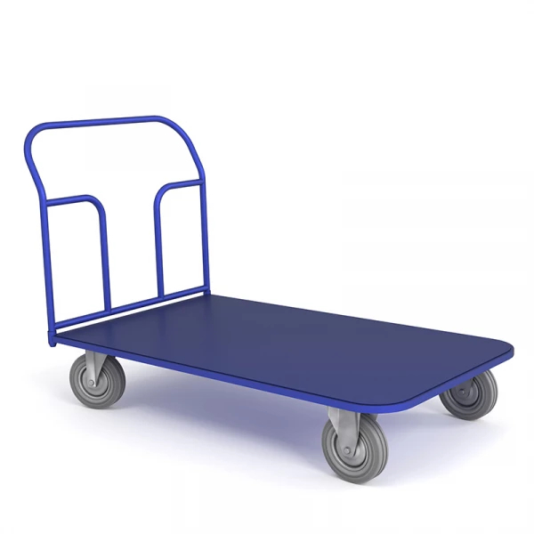 Тележка платформенная ТП 10 (800x1800) г/п 550 кг.200 серая резина HV Market