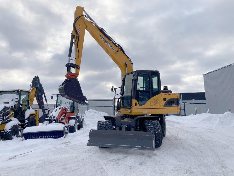 Мини-экскаватор QUADTRAC E130WH (12т, кабина, квикаплер, Желтый 2023 год) HV Market