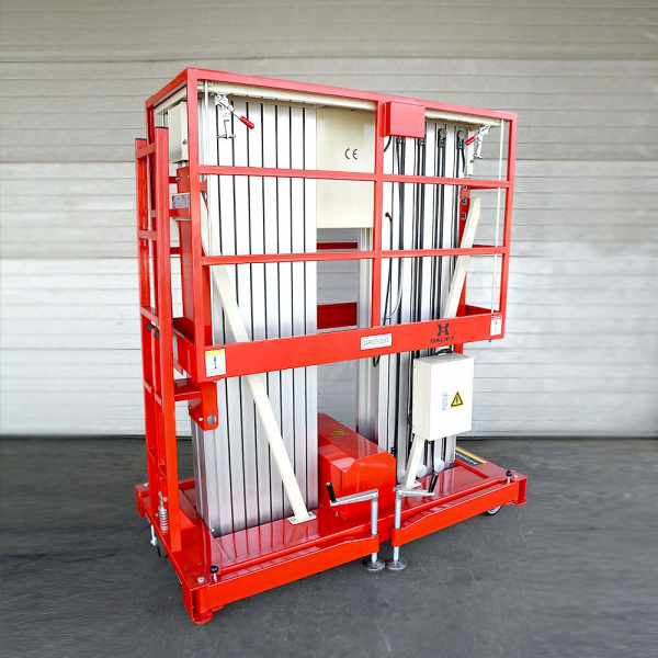 Телескопический двухмачтовый подъемник ZX-2-100 OXLIFT 10 м 200 кг HV Market