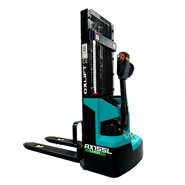 Самоходный штабелер OXLIFT AX155L 2500 мм 1550 кг Li-ion 100Ah HV Market