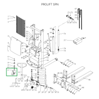 Поворотная опора для поворотных колес для штабелеров SPN (в сборе с колесом) HV Market
