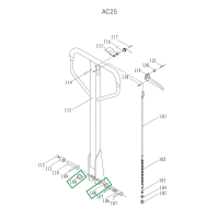 Втулка ручки для гидравлических тележек DF25 HV Market