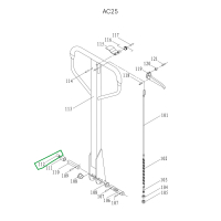 Втулка ролика ручки для гидравлических тележек AC25 HV Market
