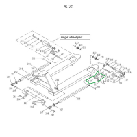 Рычаг силового блока для гидравлических тележек AC25 HV Market