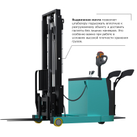 Штабелер с выдвижной мачтой (мини-ричтрак) PROLIFT PRO MRV 2035 li-ion HV Market