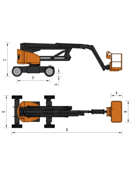 Коленчатый подъемник Skyboom GTZZ-16EJ HV Market